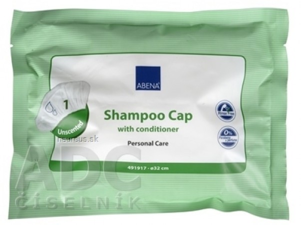 Abena Čepice se šamponem na mytí vlasů bez vody (Shampoo Cap), 1x1 ks