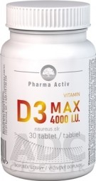 Pharma Activ Vitamin D3 MAX 4000 mj tbl 1x30 ks