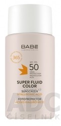 BABÉ SUPER FLUID COLOR SPF50 tónovaný fluid pro všechny typy pleti 1x50 ml
