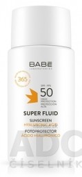 BABÉ SUPER FLUID SPF50 čirý fluid s ochranným faktorem pro všechny typy pleti 1x50 ml