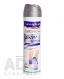 Hansaplast sprej na nohy SILVER active Antiperspirant (48 h) 1x150 ml