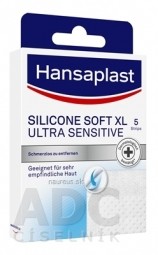 Hansaplast SILICONE SOFT XL ULTRA SENSITIVE náplast 1x5 ks