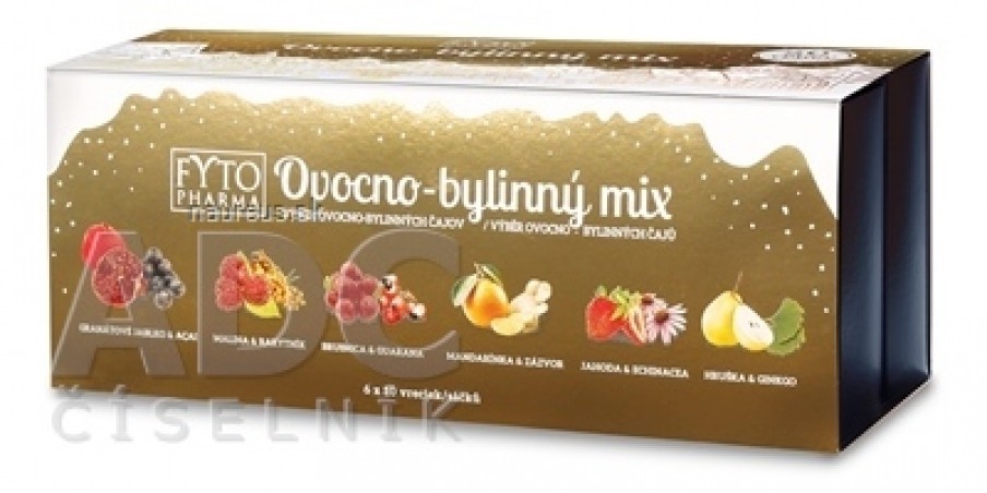 FYTO Ovocně-Bylinný MIX Zimní edice dárková kazeta, 6 druhů čajů po 10 sáčků, 60x2 g (120 g)
