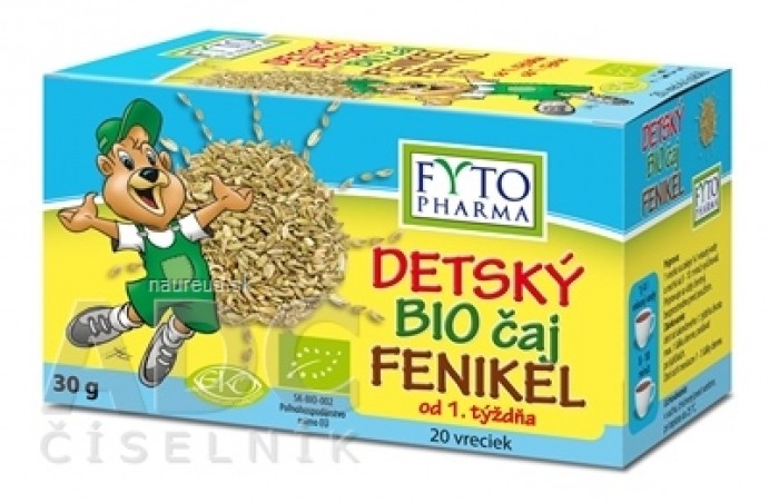 FYTO DĚTSKÝ BIO čaj FENYKL (od 1. týdne) kapsy 20x1,5 g (30 g)