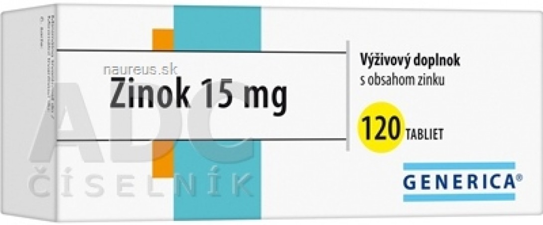 GENERICA Zinek 15 mg tbl 1x120 ks
