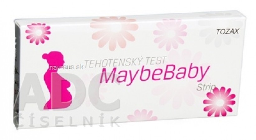 MaybeBaby strip 2v1 těhotenský test (pásek) 1x2 ks