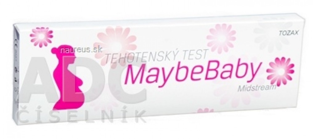 MaybeBaby midstream 2v1 těhotenský test (tyčinka) 1x2 ks