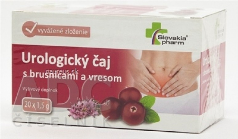 Slovakiapharm Urologický čaj s brusinkami a vřesem 20x1,5 g (30 g)