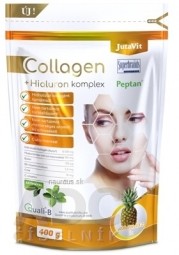 JutaVit Kolagen 10 g + Hyaluron komplex - Ananas prášek (+ vitamíny C, B2, zinek a biotin) 1x400 g