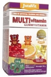JutaVit Gumkáči Multivitamin - kids želatinové medvídci, mix příchutí 1x60 ks