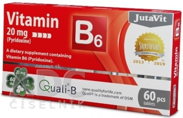 JutaVit Vitamin B6 20 mg tbl 1x60 ks