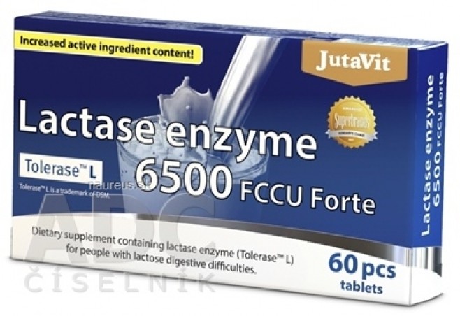 JutaVit Enzym Laktáza 6500 FCCU Forte tbl 1x60 ks