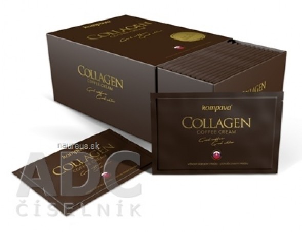 kompava COLLAGEN Coffee Cream sáčky (prášek do kávy) 30x6 g