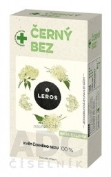 LEROS BAZA ČERNÁ - Květ bylinný čaj, nálevové sáčky (inov.2021) 20x1 g (20 g)