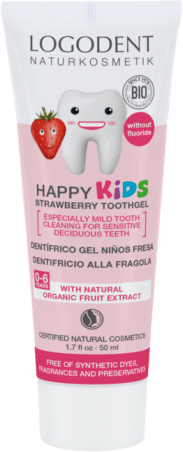 Happy Kids zubní gel jahoda