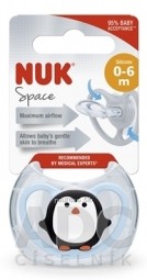 NUK Dudlík Space 0-6m BOX silikonový, 1x1 ks