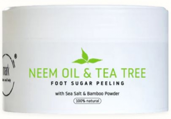 MARK sugar foot scrub Neem & Tea tree oil s bambusovým práškem