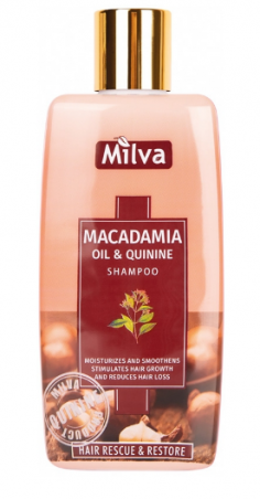 Šampon s makadamiovým olejem a chininem