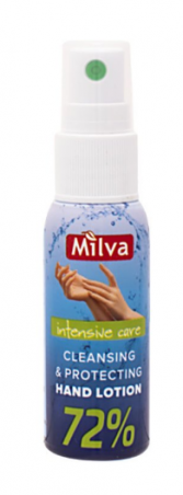 Anibakteriální čistící sprej na ruce Milva 30 ml