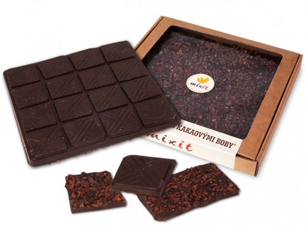 Čokoláda 'Hořká s kakaovými boby'