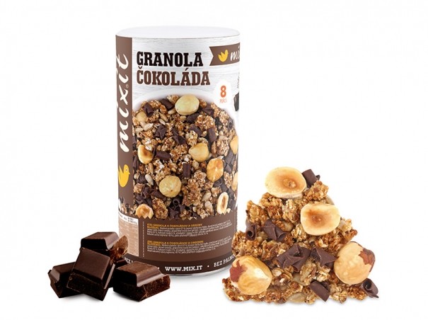 Granola z pece - Čokoláda a lískové ořechy (VO)