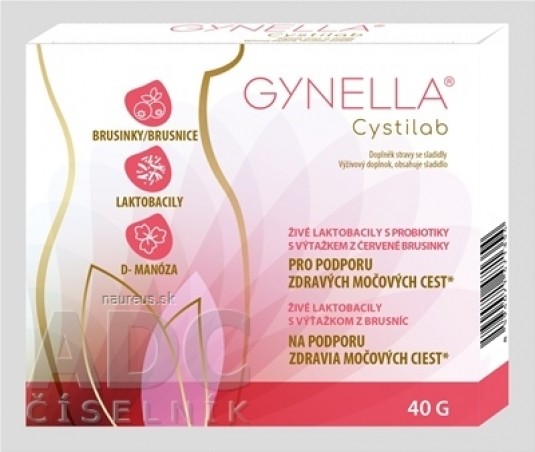 GYNELLA Cystilab dvoudílné kapsy 10x4 g (40 g)