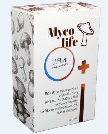 MYCOLIFE-LIFE 4 bio Maitake, bio Reishi, bio Shiitake, 100 ml - Immun power