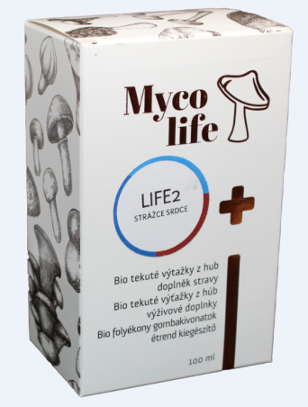 MYCOLIFE-LIFE 2 bio Cordyceps, bio Reishi, bio Shiitake, 100 ml - Strážce srdce
