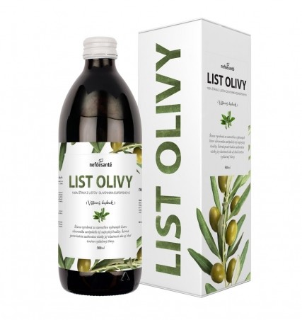 LIST OLIVY (100% šťáva z listů olivovníku evropského 500 ml)