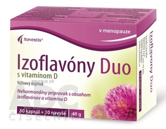 Noventis Izoflavony Duo s vitamínem D cps mol 4x15 (60 ks)