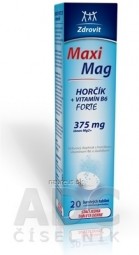 Zdrovit MaxiMag HOŘČÍK FORTE (375 mg) + VITAMIN B6 tbl eff (šumivé tablety) 1x20 ks