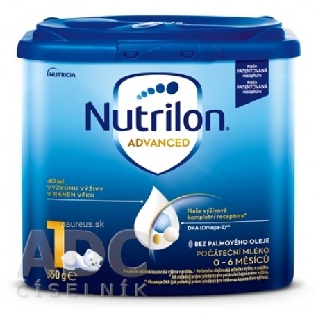 Nutrilon Advanced 1 počáteční mléčná kojenecká výživa v prášku (0-6 měsíců) 1x350 g