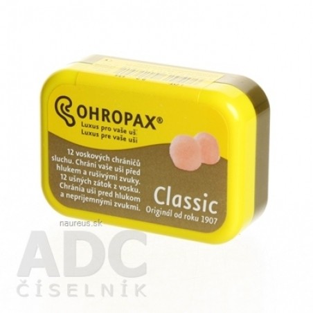OHROPAX CLASSIC Ušní vložky v krabičce 1x12 ks