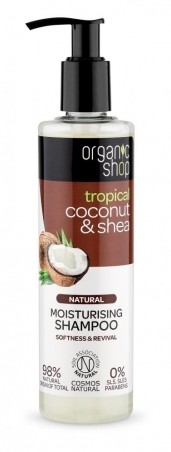 Organic Shop - Kokos & máslovníku - Hydratační šampon 280 ml
