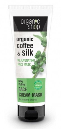 Organic Shop - Káva a Bambucké máslo - Omlazující maska na obličej 75 ml