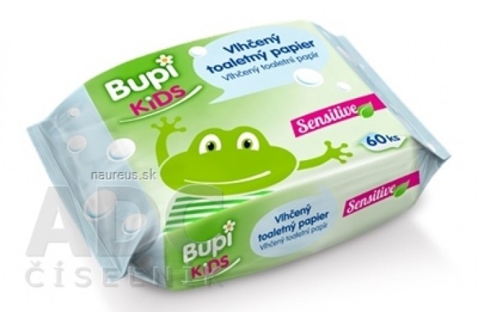 Bupi KIDS Vlhčený toaletní papír Sensitive 1x60 ks