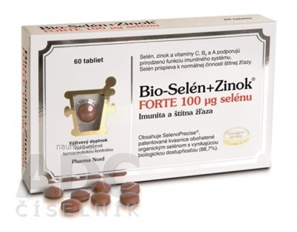 Bio-SELEN+ZINEK FORTE 100 μg selenu tbl 1x60 ks