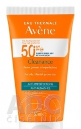 AVENE Cleanance SPF50+ ANTI-BLEMISHES sluneční ochrana, citlivá pokožka se sklonem k akné 1x50 ml