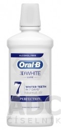 Oral-B 3D WHITE Luxe PERFECTION ústní voda, bez alkoholu 1x500 ml