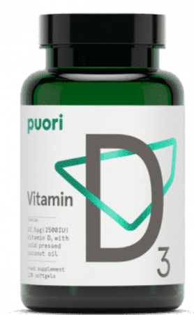 D3 - Vysoce koncentrovaný vitamín D (2500) 120 kapslí