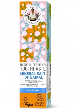 RBA Přírodní certifikovaná zubní pasta - Bajkalská minerální sůl -Žiarivý úsměv