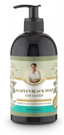 Agafja zjemňující černé mýdlo na ruce