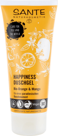 HAPPINESS sprchový gel BIO pomeranč a mango