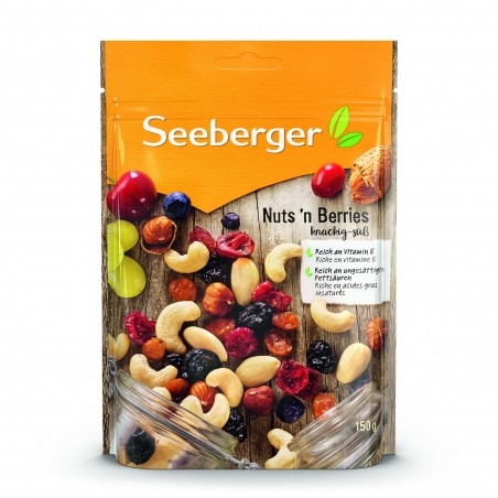 Seeberger Směs ořechů (50%) a sušeného ovoce (50%), částečně slazené 150g