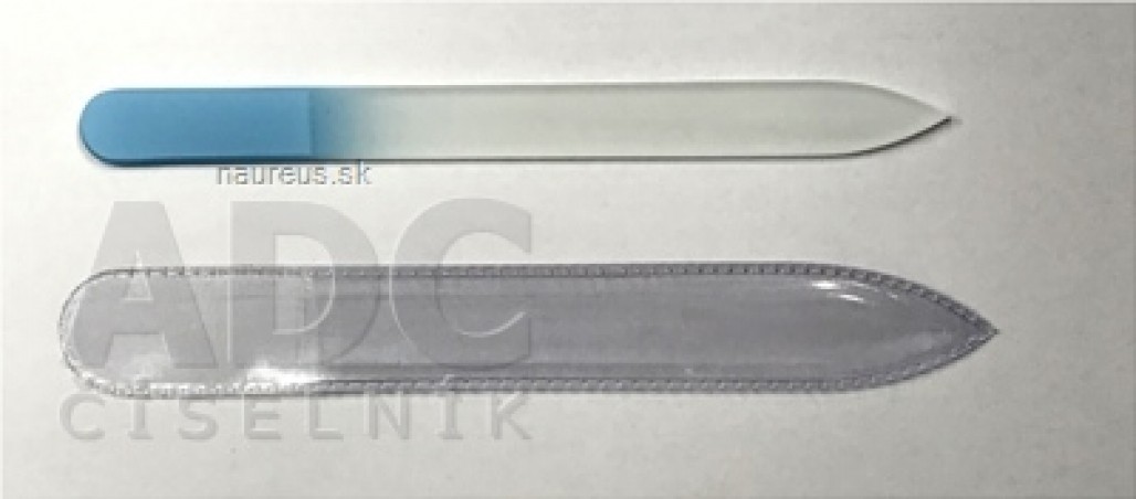 PILNÍK SKLENĚNÝ 13,5 cm barevný oboustranný, tloušťka 2mm, 1x1 ks