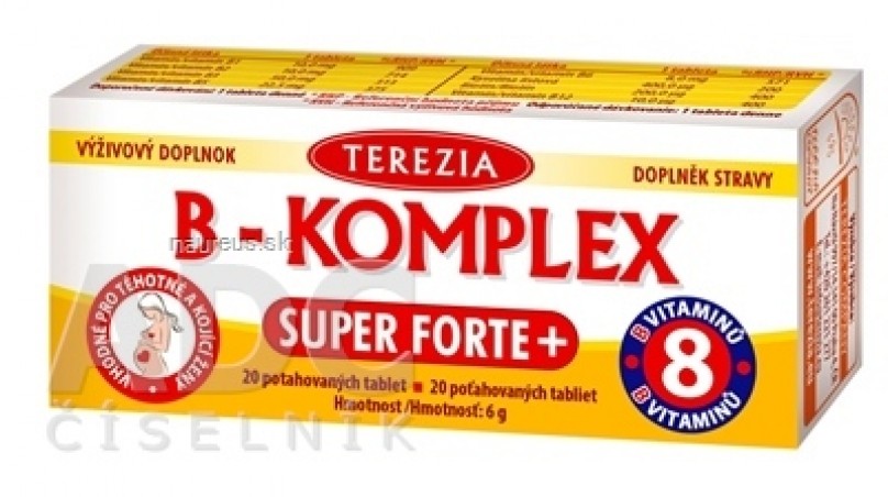 TEREZIA B-KOMPLEX SUPER FORTE + tbl 1x20 ks