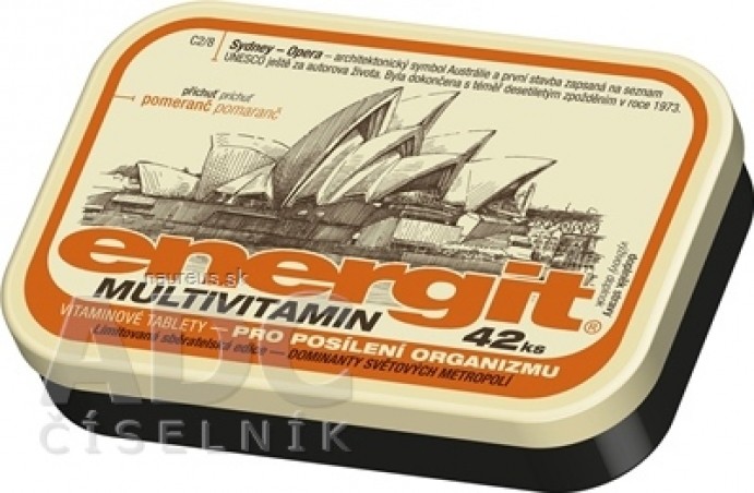 Energit MULTIVITAMIN vitamínové tablety s příchutí pomeranč 1x42 ks