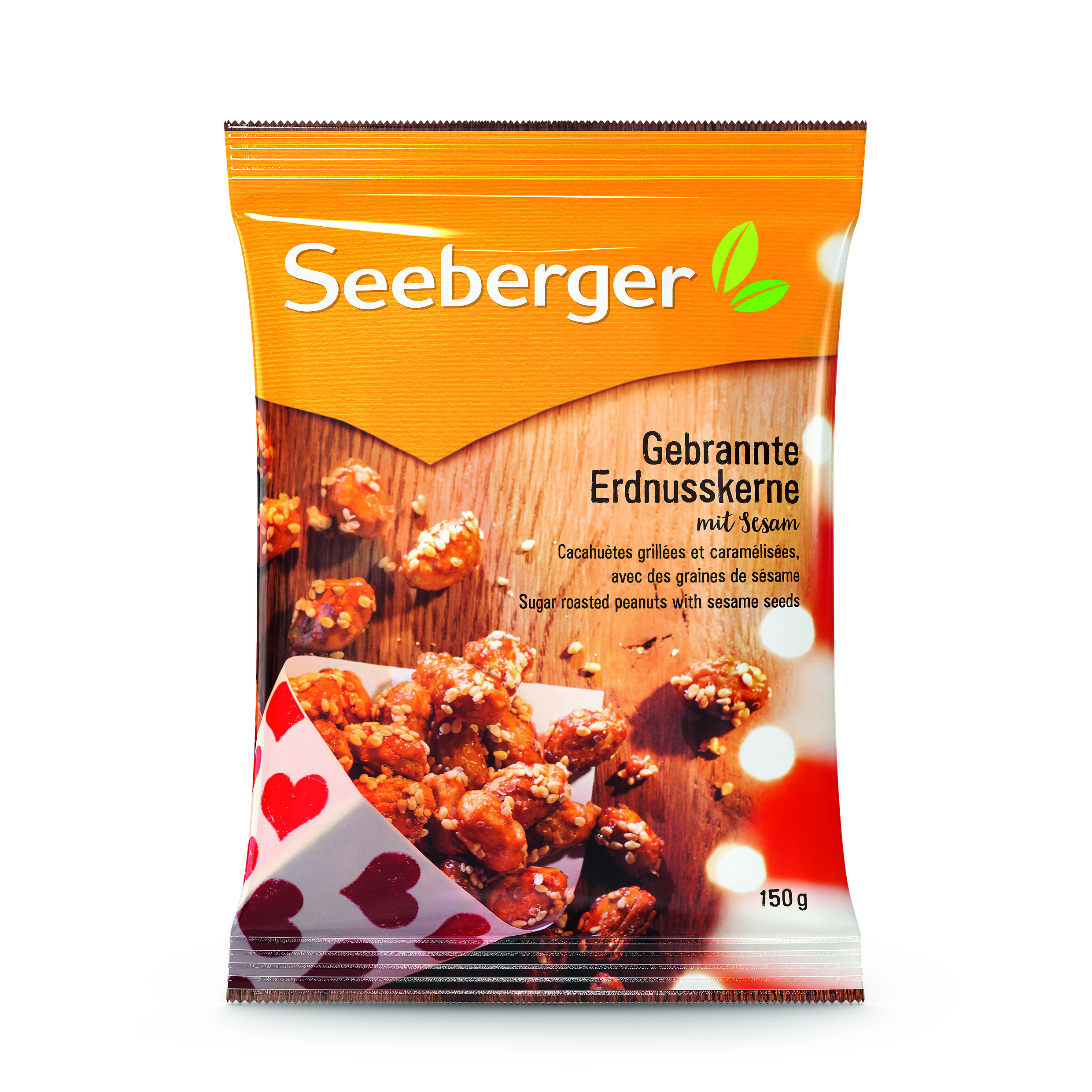 Levně Seeberger Seeberger Pražené arašídy v cukru se sezamovými semínky 150 g 150g