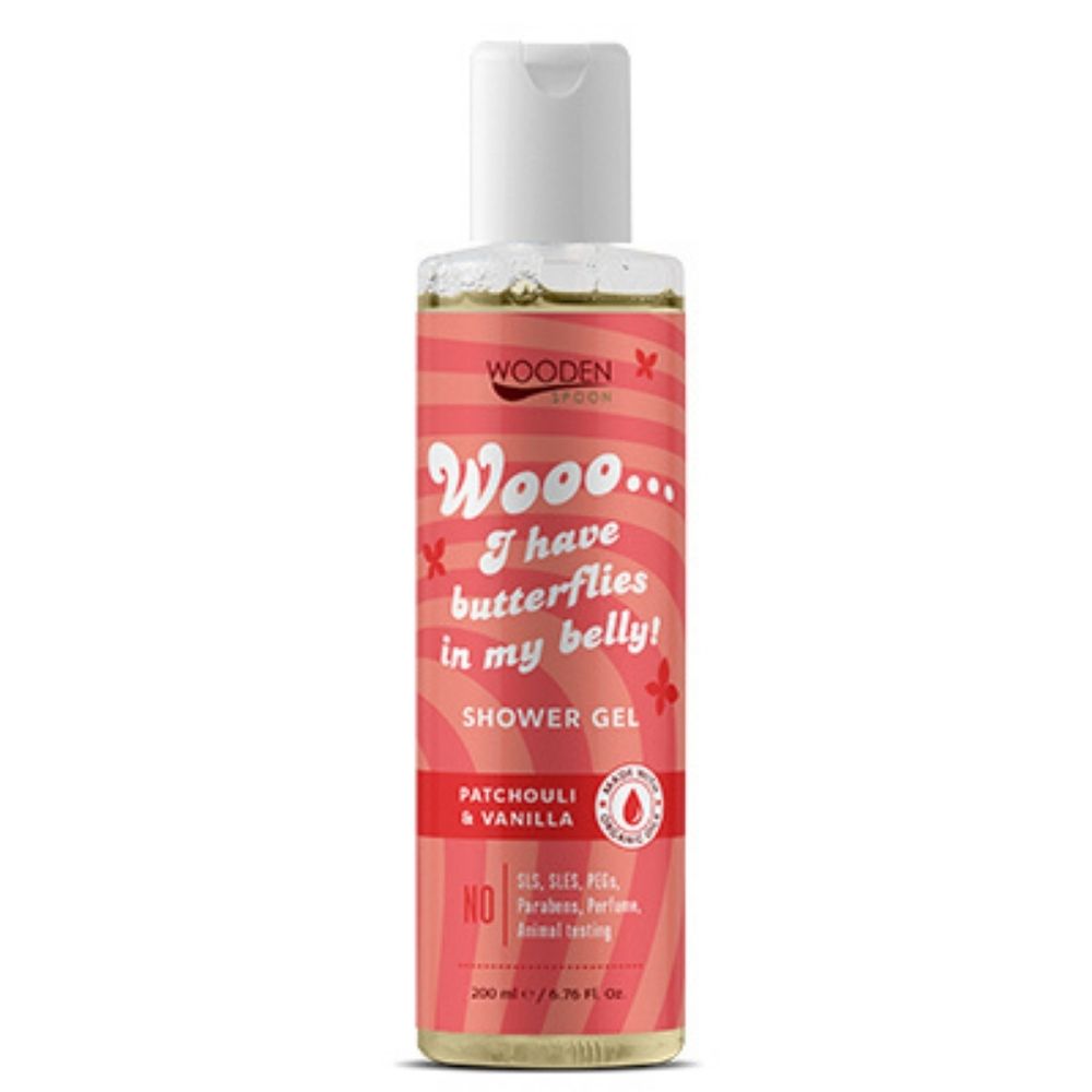 Levně WoodenSpoon Sprchový gel: I have butterflies in my belly WoodenSpoon 200 ml 200 ml