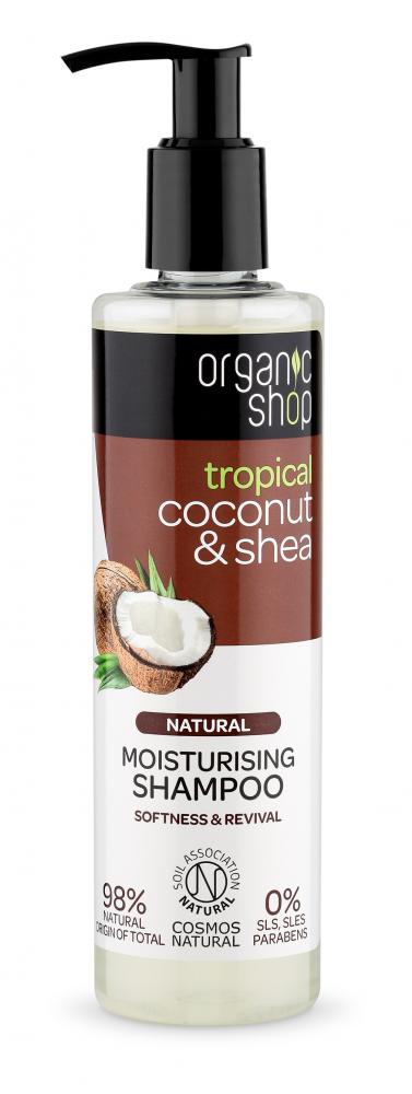 Levně Organic Shop Organic Shop - Kokos & máslovníku - Hydratační šampon 280 ml 280 ml